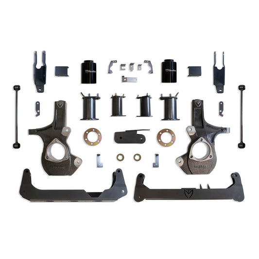 MaxTrac lift kit for Yukon and Suburban 2WD | Max Trac crossmember lift kit with MagneRide sensor brackets | 2015-2020 GM SUV 7 inch suspension lift kit