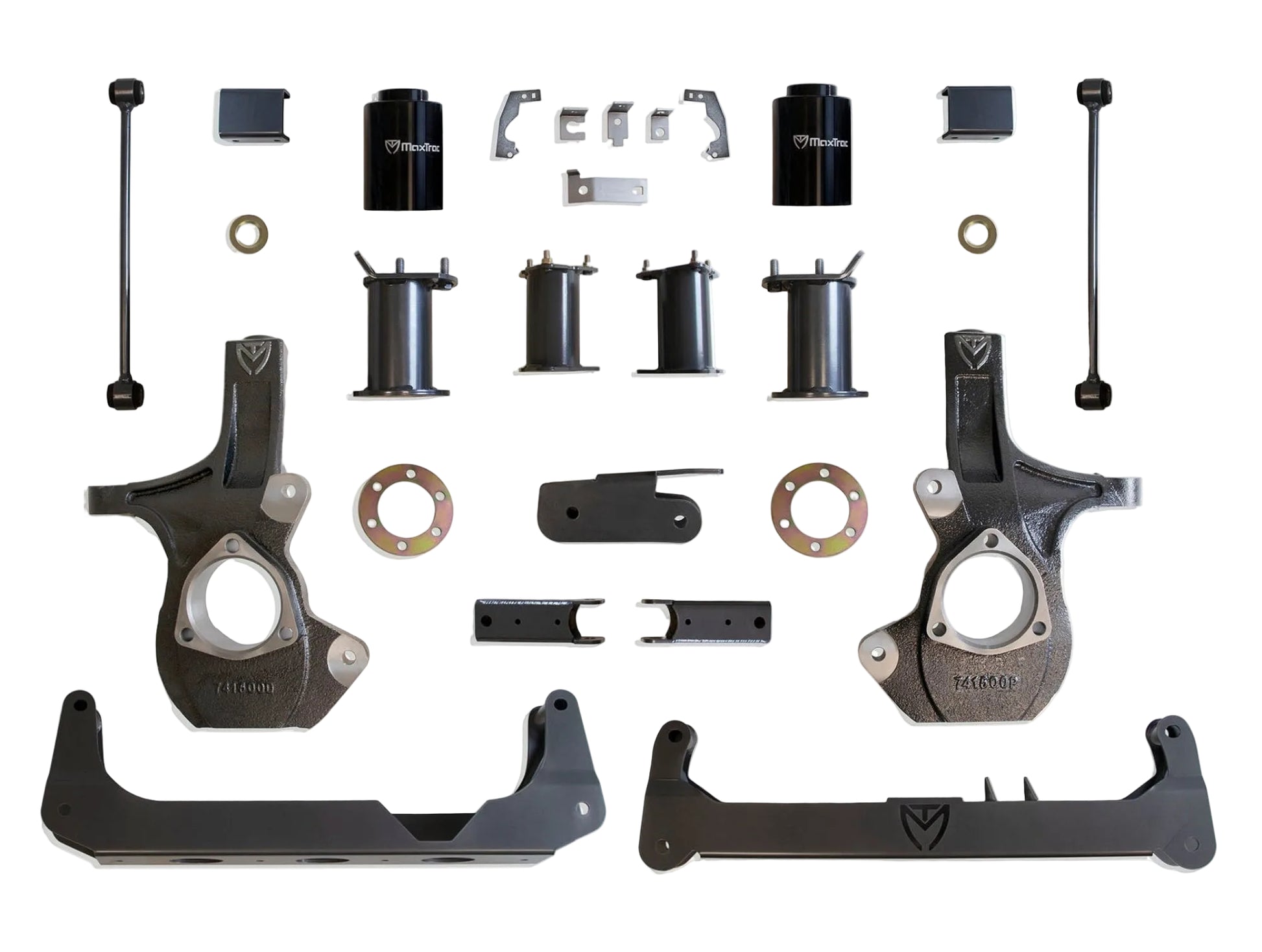 MaxTrac GM SUV crossmember lift with steering knuckles | Chevrolet Tahoe GMC Yukon 7 inch suspension lift kit | Max Trac K951675 lift kit