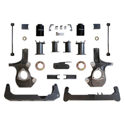 MaxTrac GM SUV crossmember lift with steering knuckles | Chevrolet Tahoe GMC Yukon 7 inch suspension lift kit | Max Trac K951675 lift kit