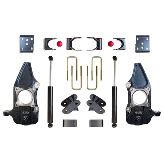 F-150 drop spindle lowering kit | MaxTrac F-150 suspension kit | MaxTrac KC333224-4