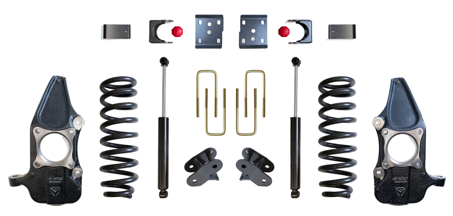 F-150 lowering coils and spindles | MaxTrac suspension kit | MaxTrac KC333235-4