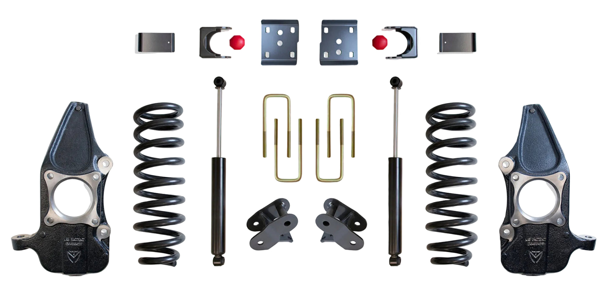 F-150 lowering coils and spindles | MaxTrac suspension kit | MaxTrac KC333235-4