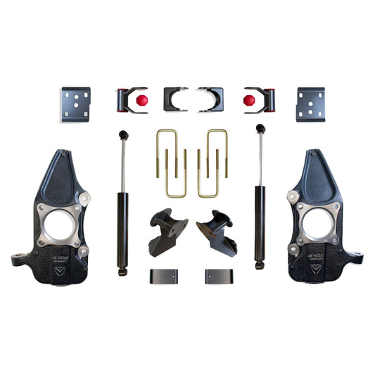 F-150 drop spindle lowering kit | MaxTrac F-150 suspension kit | MaxTrac KC333424-4