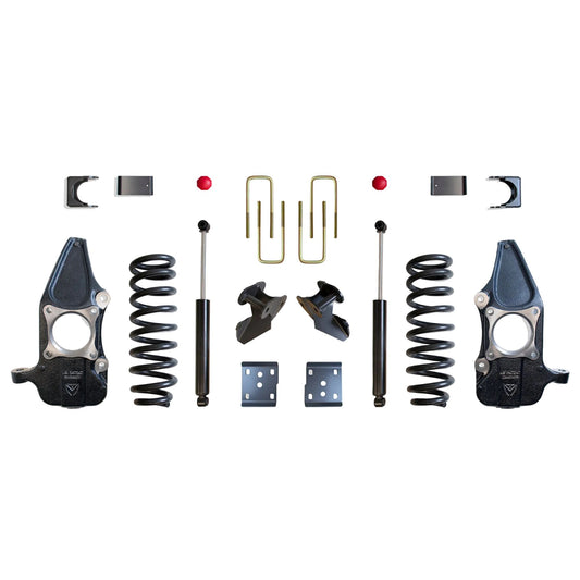 F-150 lowering coils and spindles | MaxTrac suspension kit | MaxTrac KC333435-4