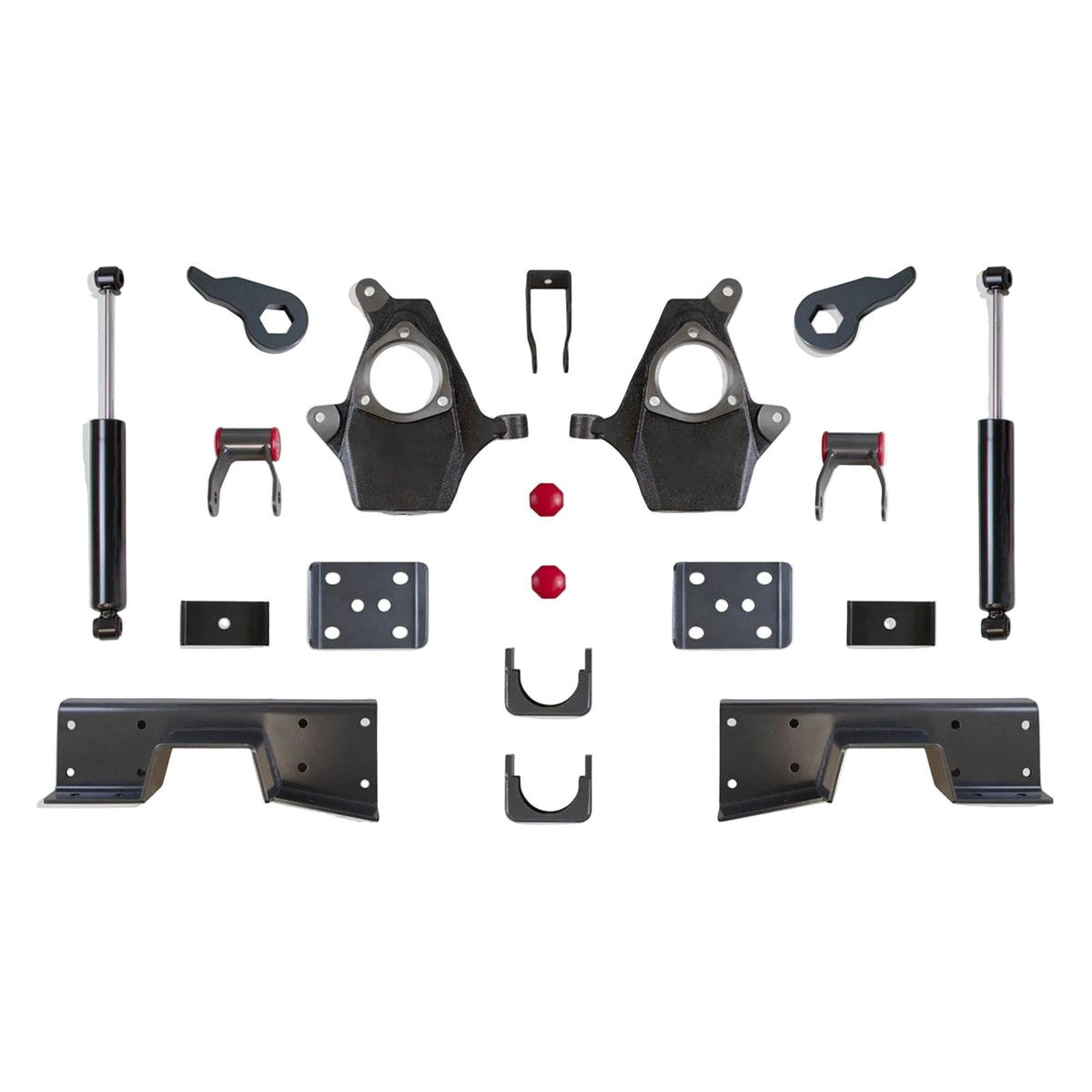 MaxTrac torsion bar lowering kit with spindles | Silverado Sierra 4WD 3-5 suspension drop | Max Trac KS330935T lowering kit