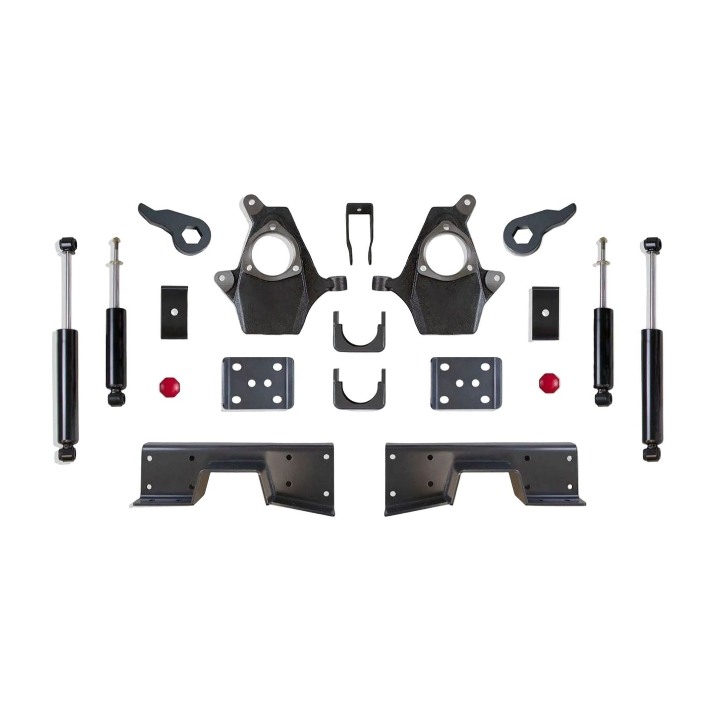 MaxTrac torsion bar lowering kit with spindles | Silverado Sierra 4WD 4-6 suspension drop | Max Trac KS330946T lowering kit