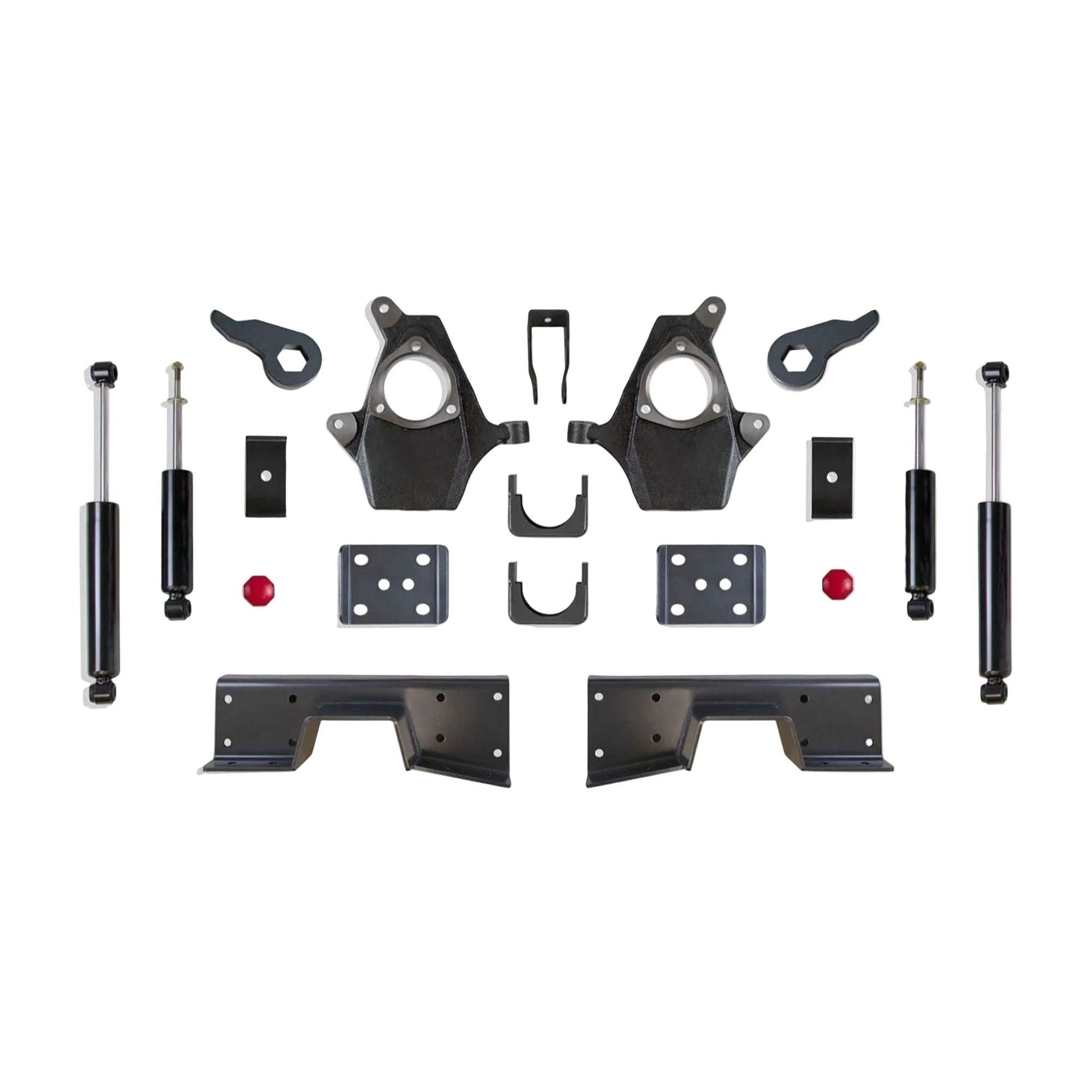 MaxTrac torsion bar lowering kit with spindles | Silverado Sierra 4WD 4-6 suspension drop | Max Trac KS330946T lowering kit