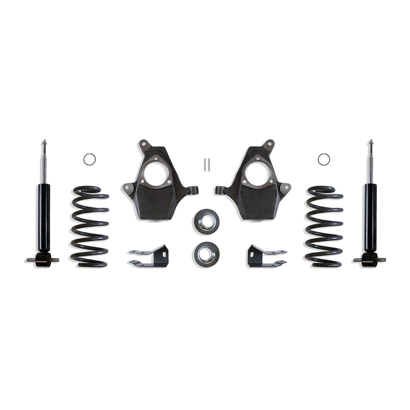 MaxTrac KS331234S 3/4 drop kit with front struts, spindles, rear coils, shock extenders & sensor rods for 2007–2014 Tahoe, Suburban, Yukon, Avalanche 1500