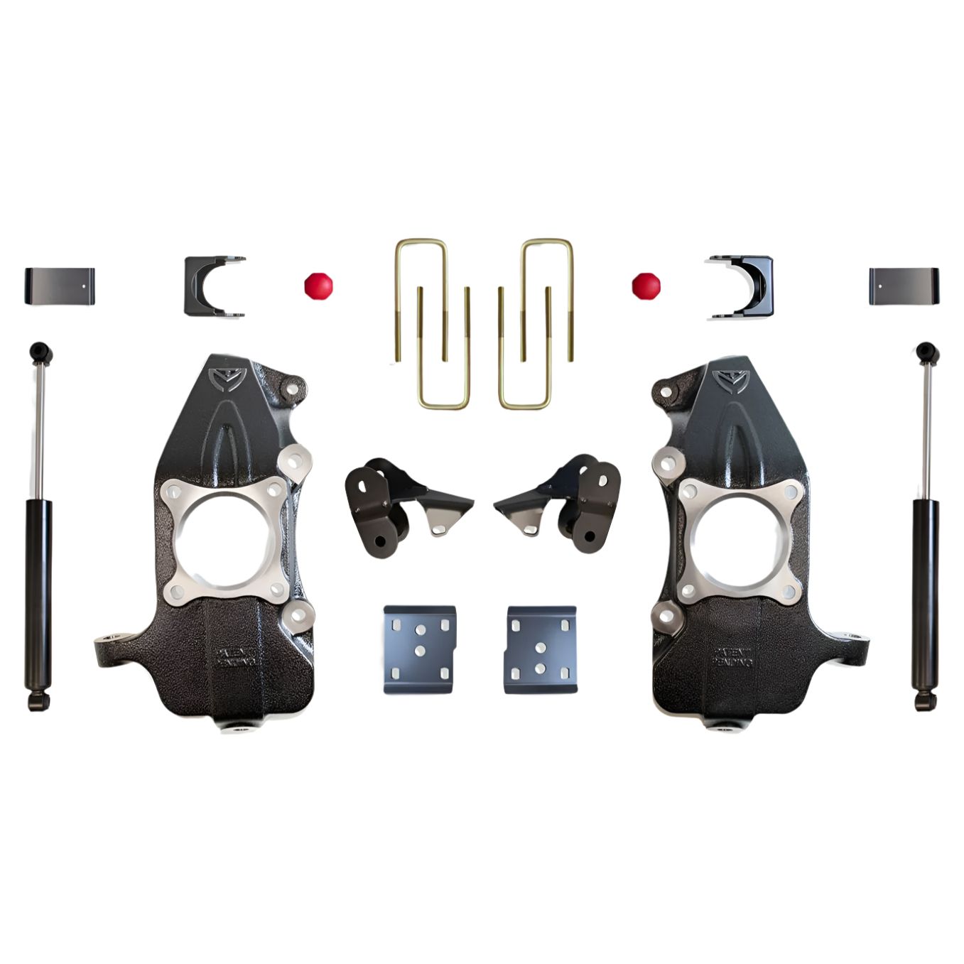 MaxTrac KS334124 2/4 lowering kit with drop spindles and flip kit for 2021–2025 Ford F150 2WD/4WD