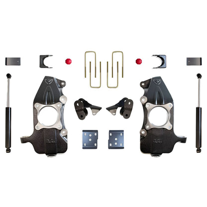 MaxTrac KS334124 2/4 lowering kit with drop spindles and flip kit for 2021–2025 Ford F150 2WD/4WD