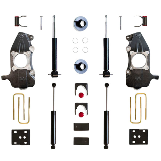 MaxTrac KS334135S 3/5 lowering kit with spindles, struts, and rear flip kit for 2021–2025 Ford F-150 2WD/4WD