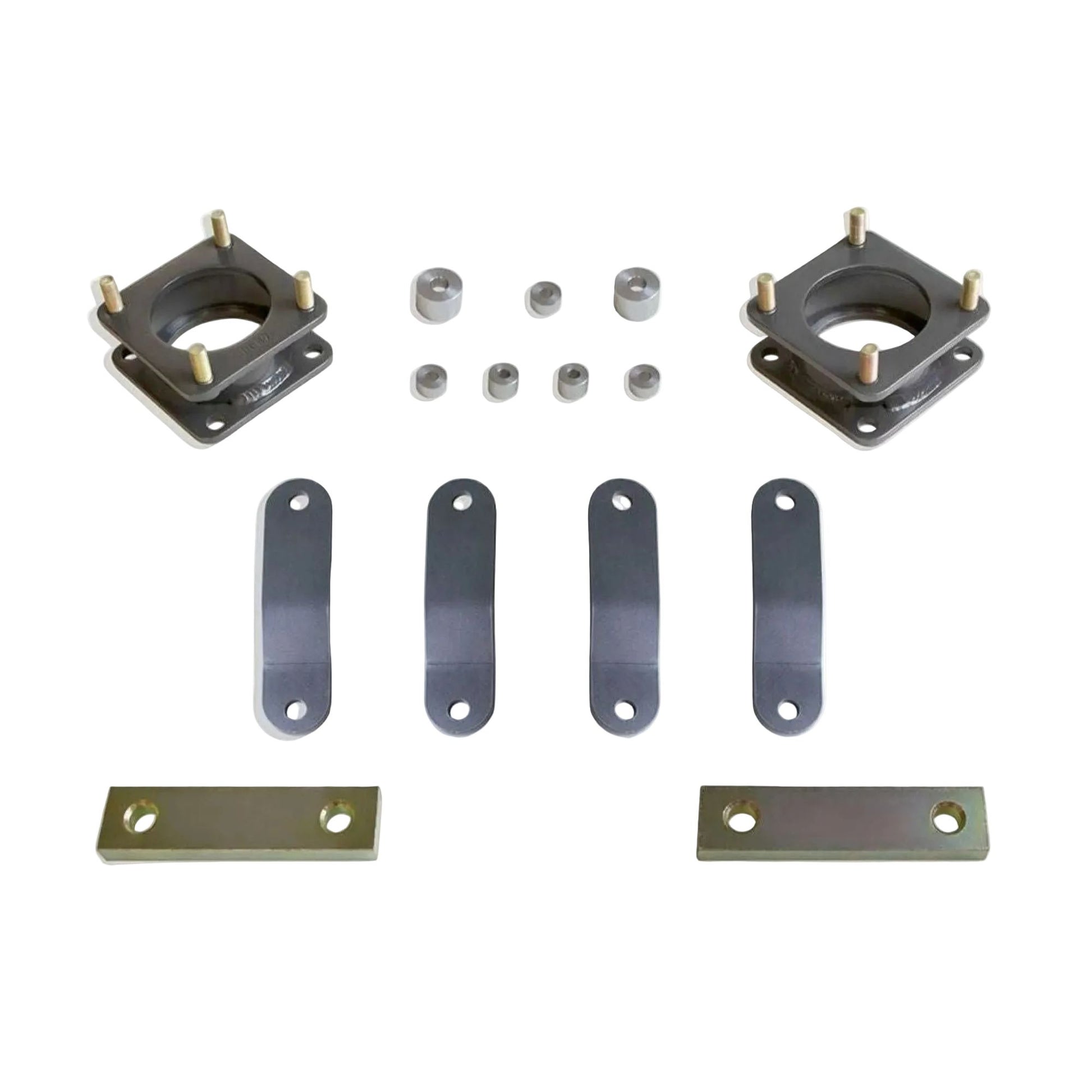Tundra front spacer diff drop and rear shackle leveling kit | MaxTrac KS886721-4 Toyota Tundra 4WD suspension components | 2007-2021 Tundra 2.5 inch front 1 inch rear lift kit