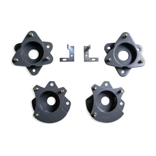 2021-2026 Tahoe Suburban Yukon MagneRide strut spacers | MaxTrac front rear strut spacers with sensor provisions | GM SUV 3 front 2 rear MagneRide leveling kit | MaxTrac MP880832MR lift for up to 35 inch tires