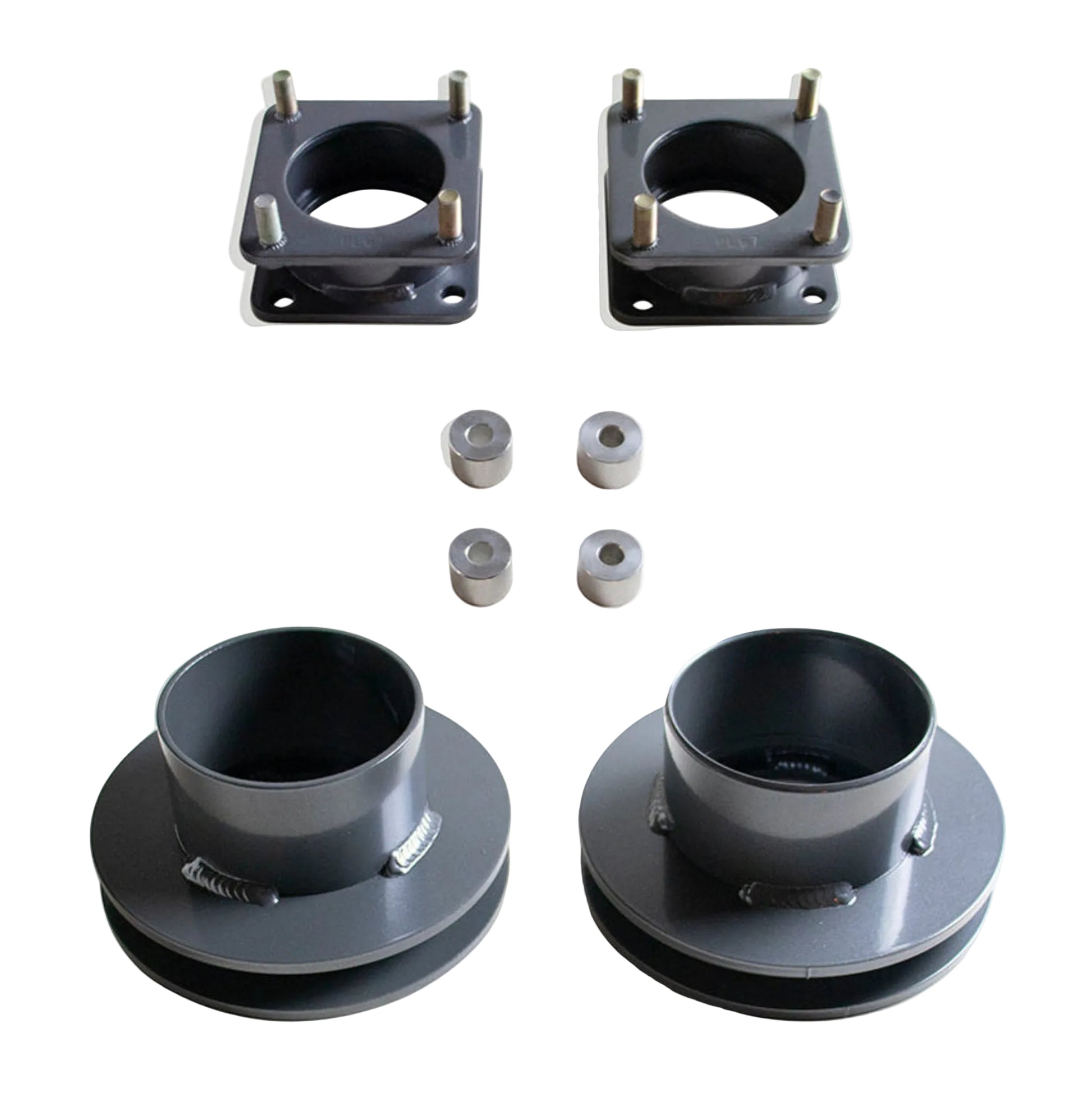 2022-2026 Tundra 2WD front strut rear coil spacers | MaxTrac Tundra 3 inch front 1 inch rear lift | Toyota Tundra leveling kit for up to 34 inch tires | MaxTrac MP886031 USA made steel spacer lift kit
