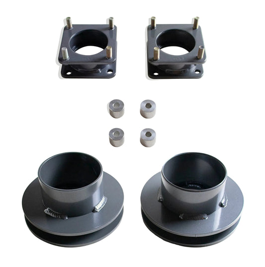 2022-2026 Tundra 2WD front strut rear coil spacers | MaxTrac Tundra 3 inch front 1 inch rear lift | Toyota Tundra leveling kit for up to 34 inch tires | MaxTrac MP886031 USA made steel spacer lift kit