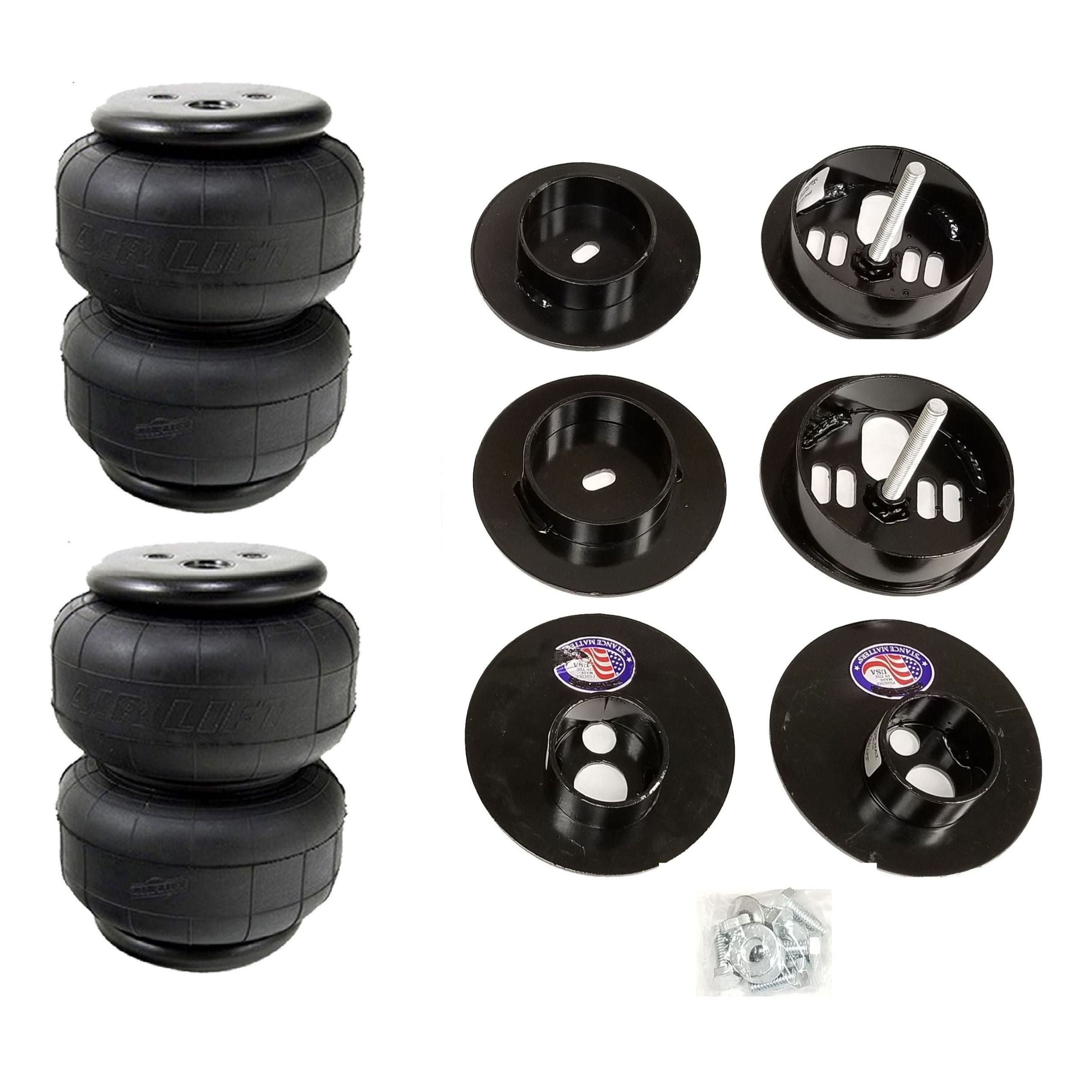 Bagged.Lover 後ブラケット、前後マウント、エアバッグ airmaxxx Front & Rear Air Bag Bracket Kit Fits 1958-1960 Cadillac