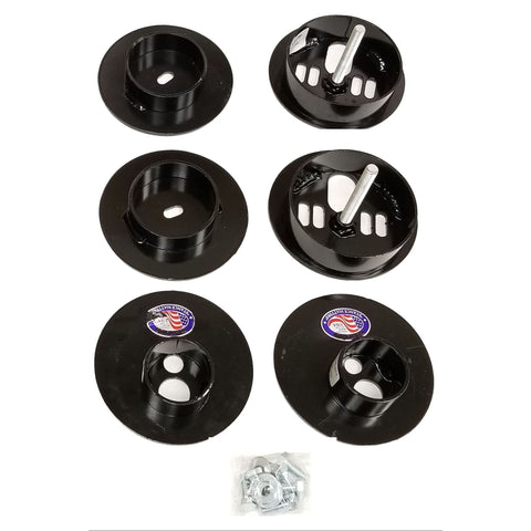 airmaxxx Rear Air Suspension Bag Mounting Cups Fits 1965-70