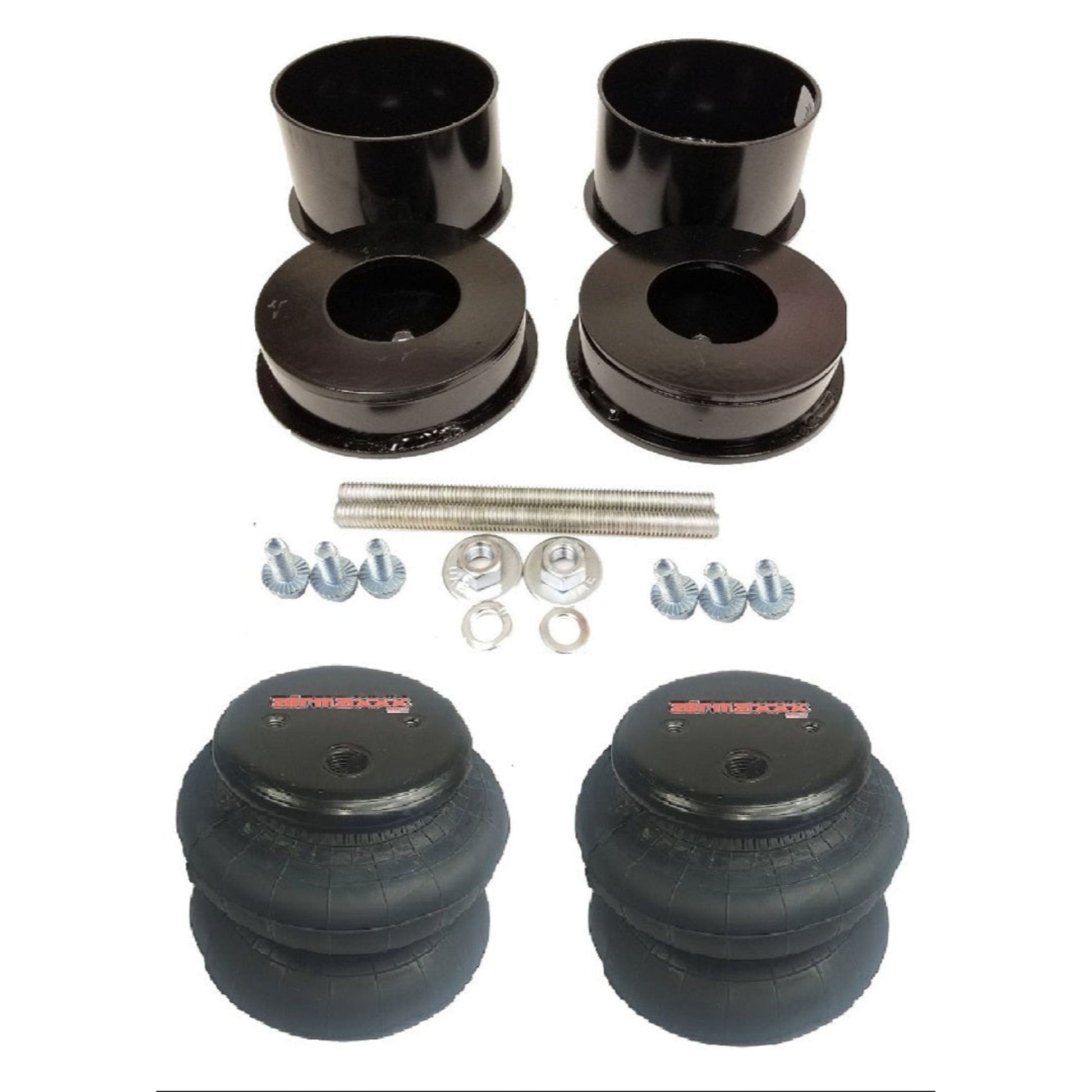 Rear airmaxxx bolt on air bag brackets & 2600 bags for 1978-88 GM G-Body suspension