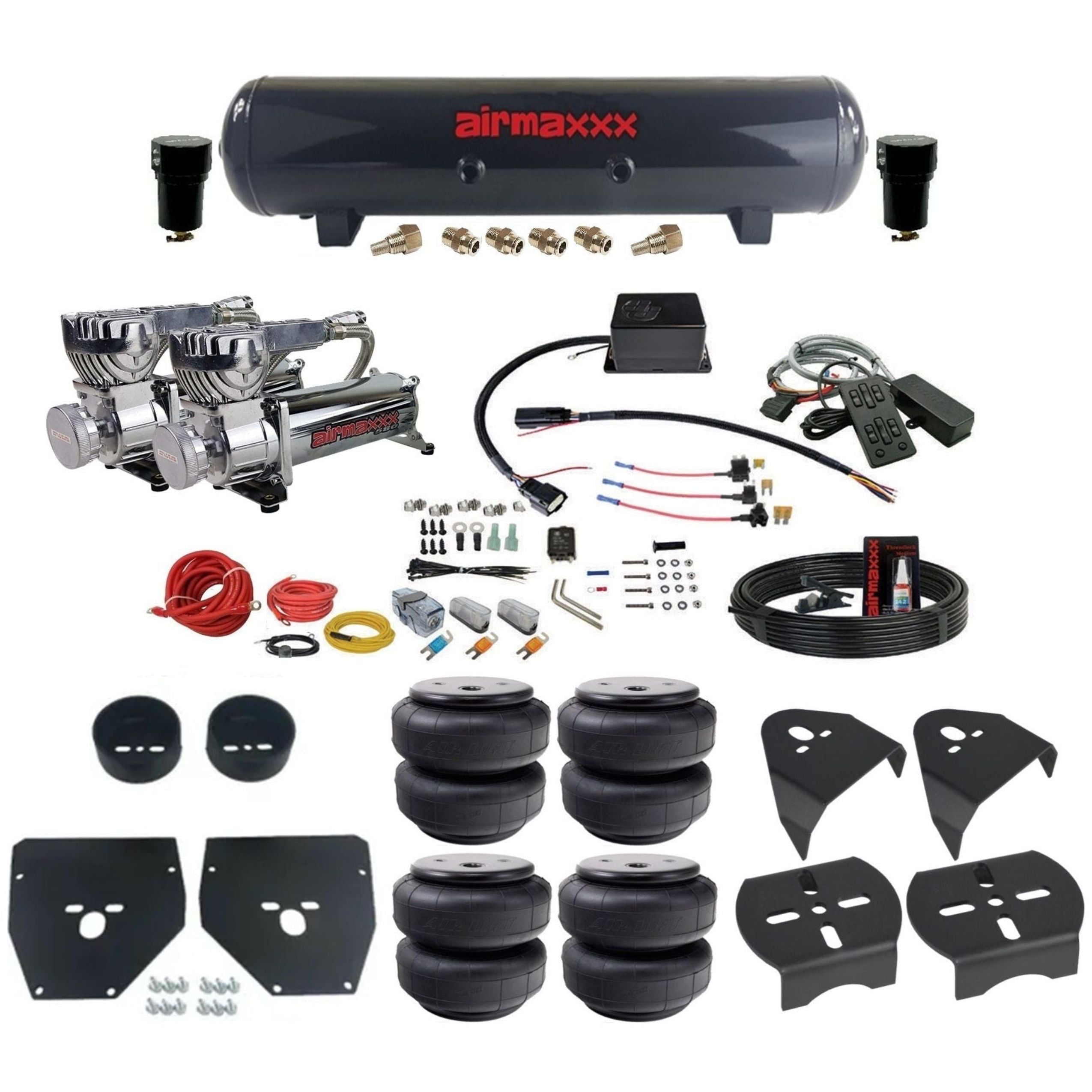 airmaxxx 580 Chrome Air Ride Kit 1973-1987 C10 SV-8C MC.1 – airslamit