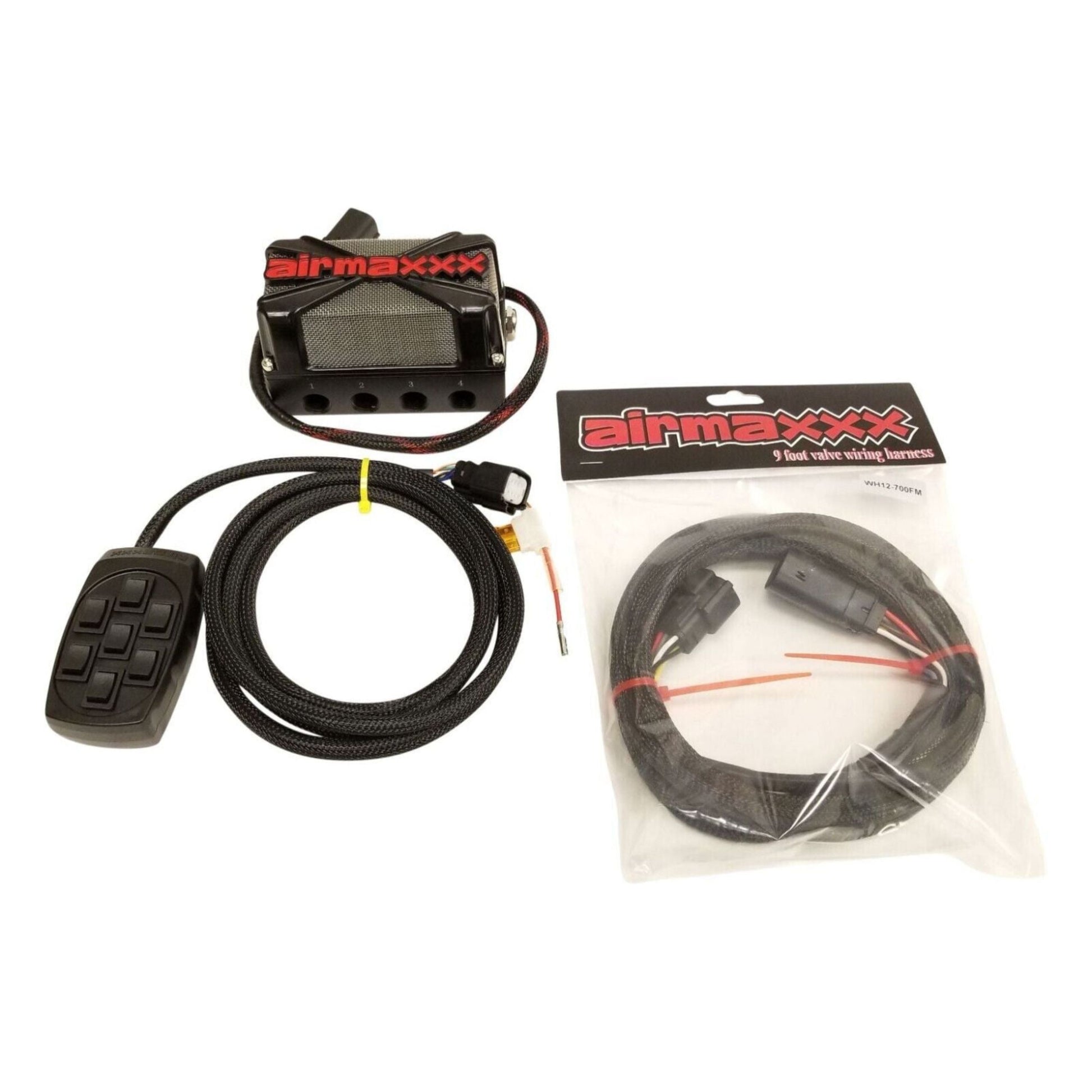 X4 air manifold X7 switch box controller w/wiring extension airmaxxx