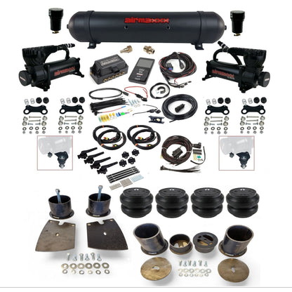 air lift 3h 27695 dual 580 black compressors aluminum tank slam bags air ride kit for 1961-64 buick full size KBUI61-580B2-57ABK-27695-WK-3P2SS7