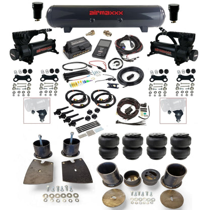 air lift 3h 27695 dual 580 black compressors steel tank airlift bags air ride kit for 1961-64 buick full size KBUI61-580B2-57S-27695-WK-3P2D25