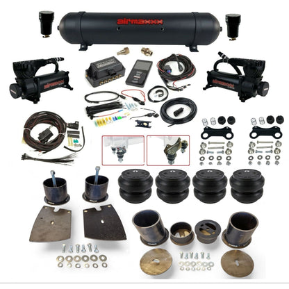 air lift 3p 27685 air ride kit w/580 compressors black aluminum tank & Slam bags fits 1961-64 buick riviera KBUI61-580B2-57ABK-27685-WK-3P2SS7 electra