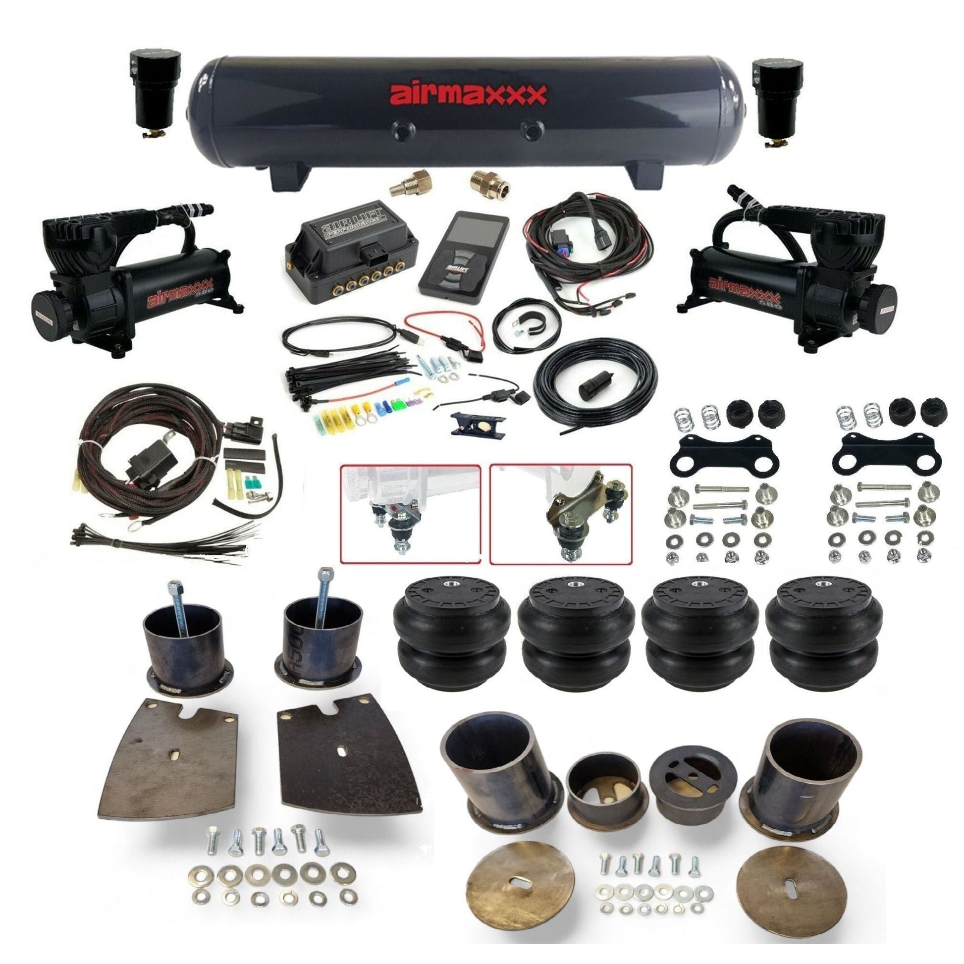 air lift 3p 27685 air ride kit w/580 compressors steel tank & Slam bags fits 1961-64 buick riviera electra KBUI61-580B2-57S-27685-WK-3P2SS7