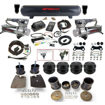 air lift 3p 27685 air ride kit with chrome 580 compressors steel tank & Slam  bags fits 1961-64 buick KBUI61-580C2-57S-27685-WK-3P2SS7