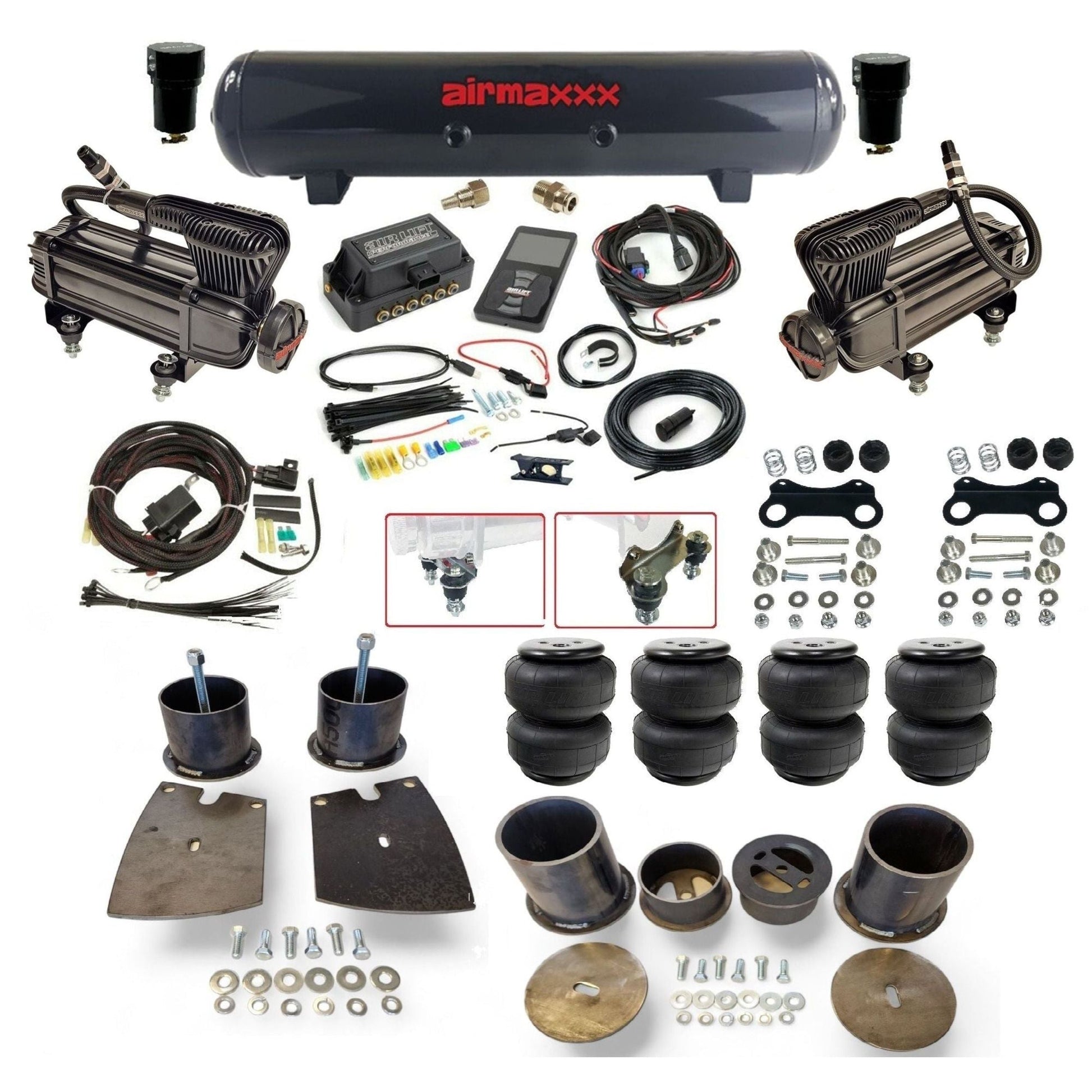 air lift 3p 27685 air ride kit with x-series  compressors steel tank & Air Lift bags fits 1961-64 buick KBUI61-XB2-57S-27685-WK-3P2D25