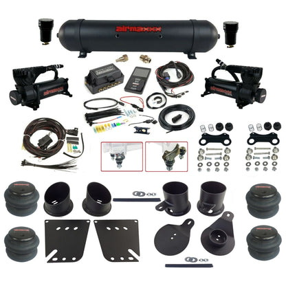 air lift 3p 27685 dual 580 black compressors aluminum tank 2600 bags & airmaxxx brackets air ride kit for 1958-64 chevy impala KIMP58-580B2-57ABK-27685-WK-3P2