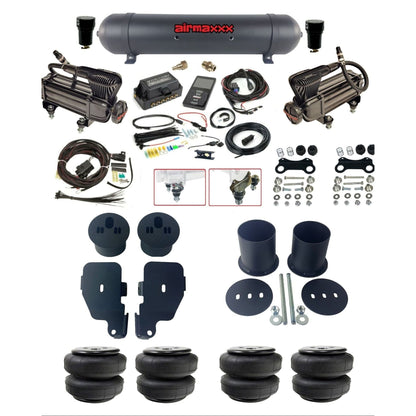 air lift 3p 27685 dual X-series compressors aluminum tank airlift bags & airmaxxx brackets air ride kit for 1965-70 chevy impala KIMP65-XB2-57ABK-27685-WK-3P2D25