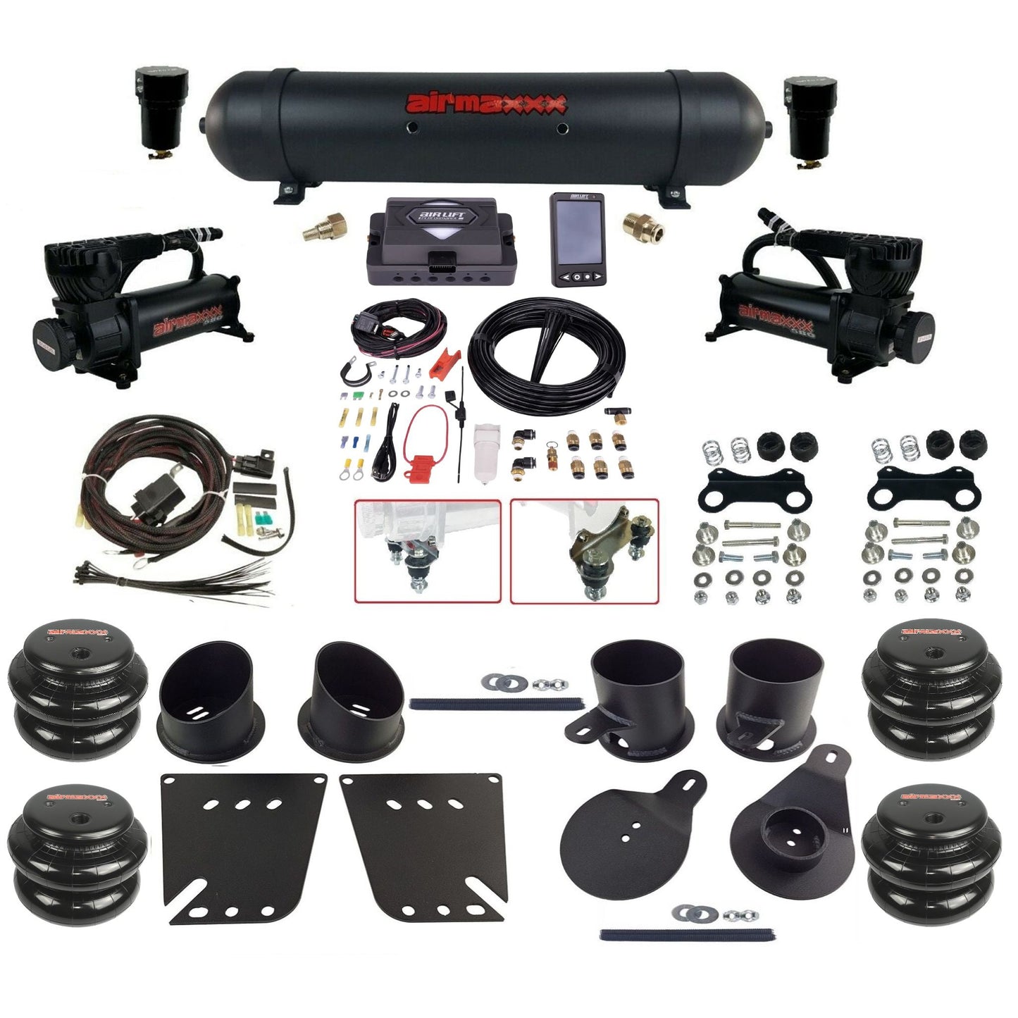 Air Lift Performance ALP4 27485 & airmaxxx Air Ride Kit Fits 1958–64 Impala