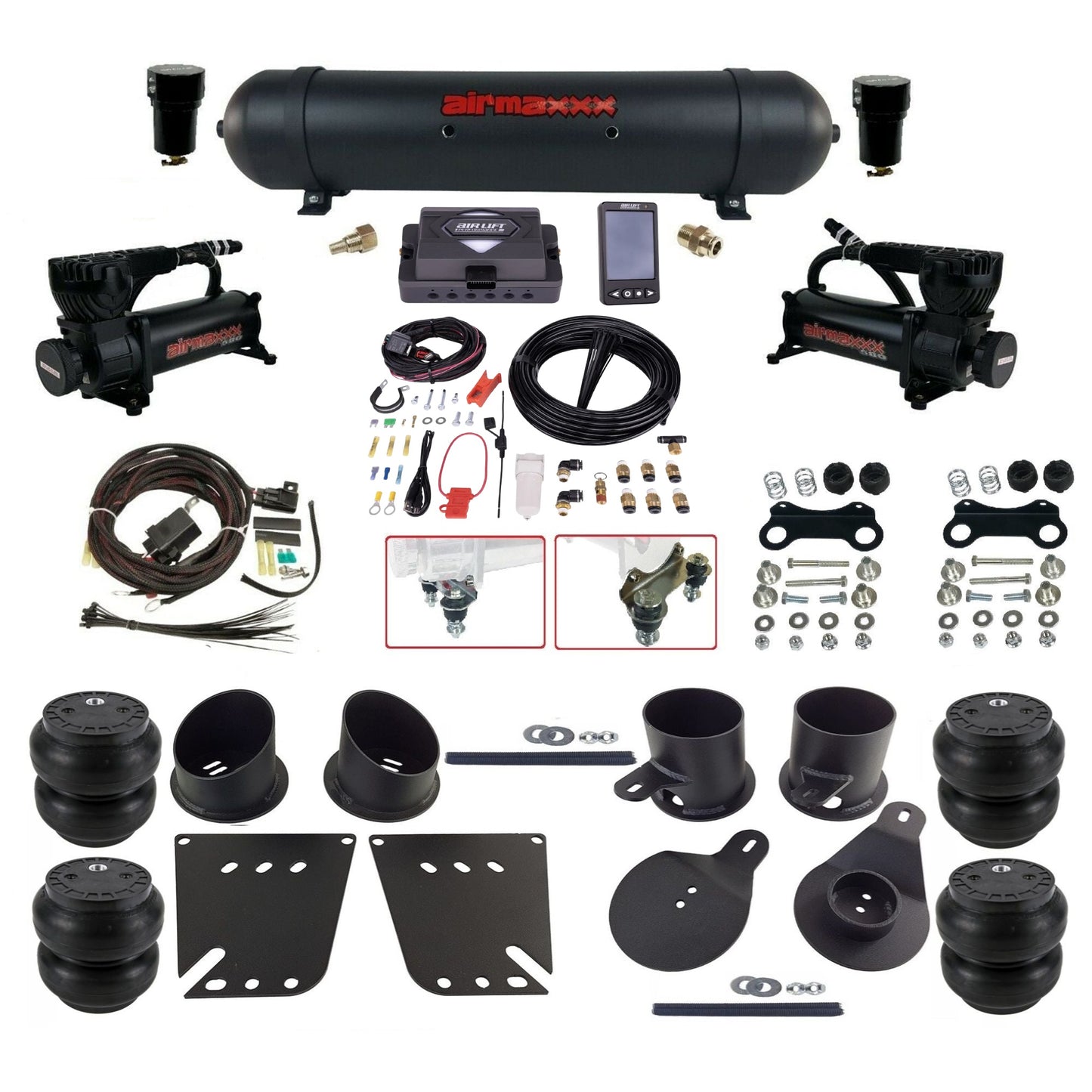 Air Lift Performance ALP4 27485 & airmaxxx Air Ride Kit Fits 1958–64 Impala