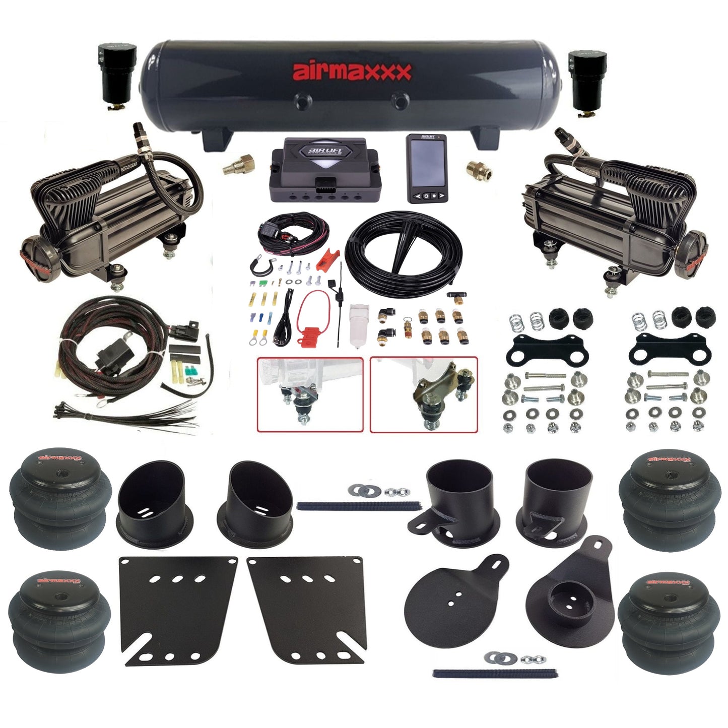 Air Lift Performance ALP4 27485 & airmaxxx Air Ride Kit Fits 1958–64 Impala