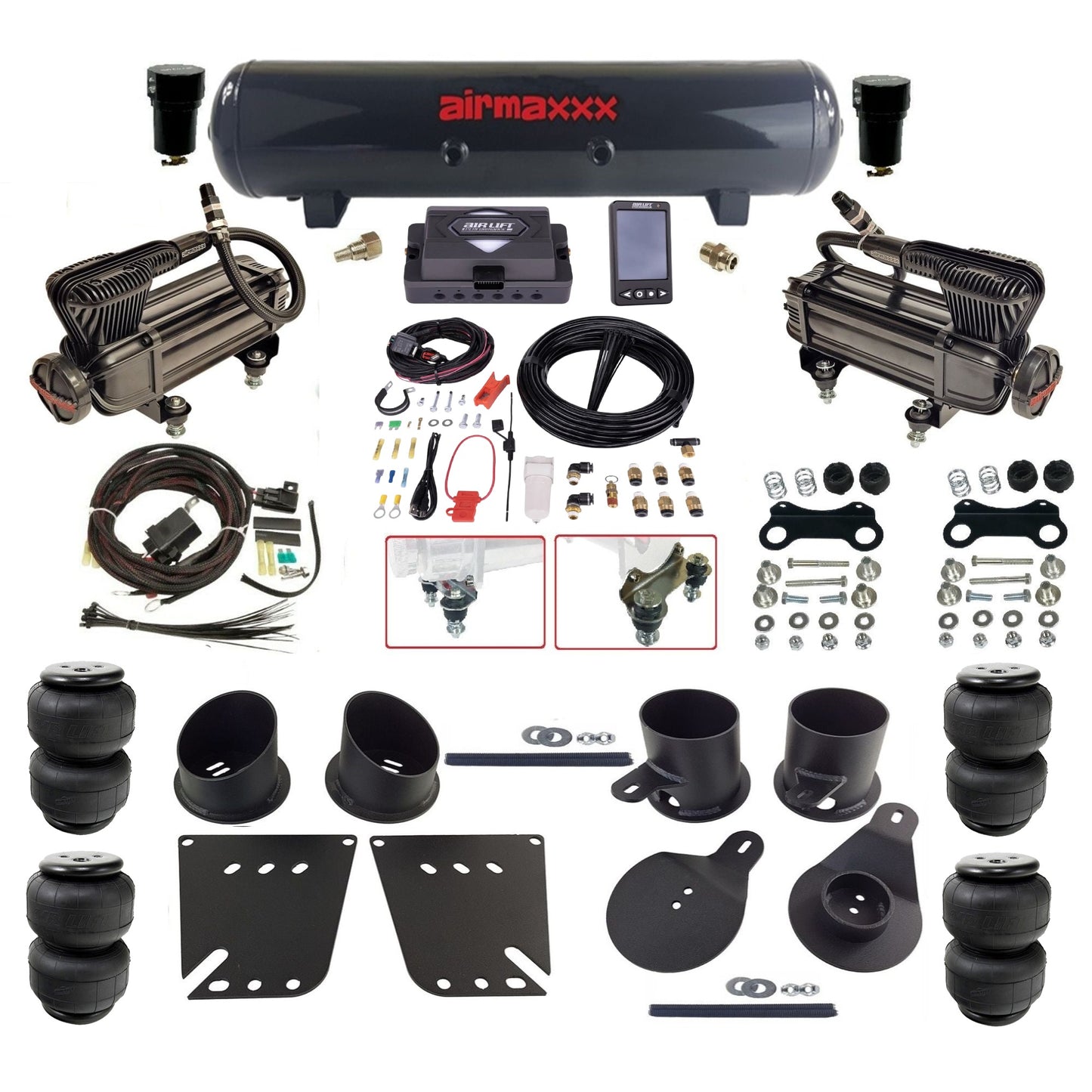 Air Lift Performance ALP4 27485 & airmaxxx Air Ride Kit Fits 1958–64 Impala