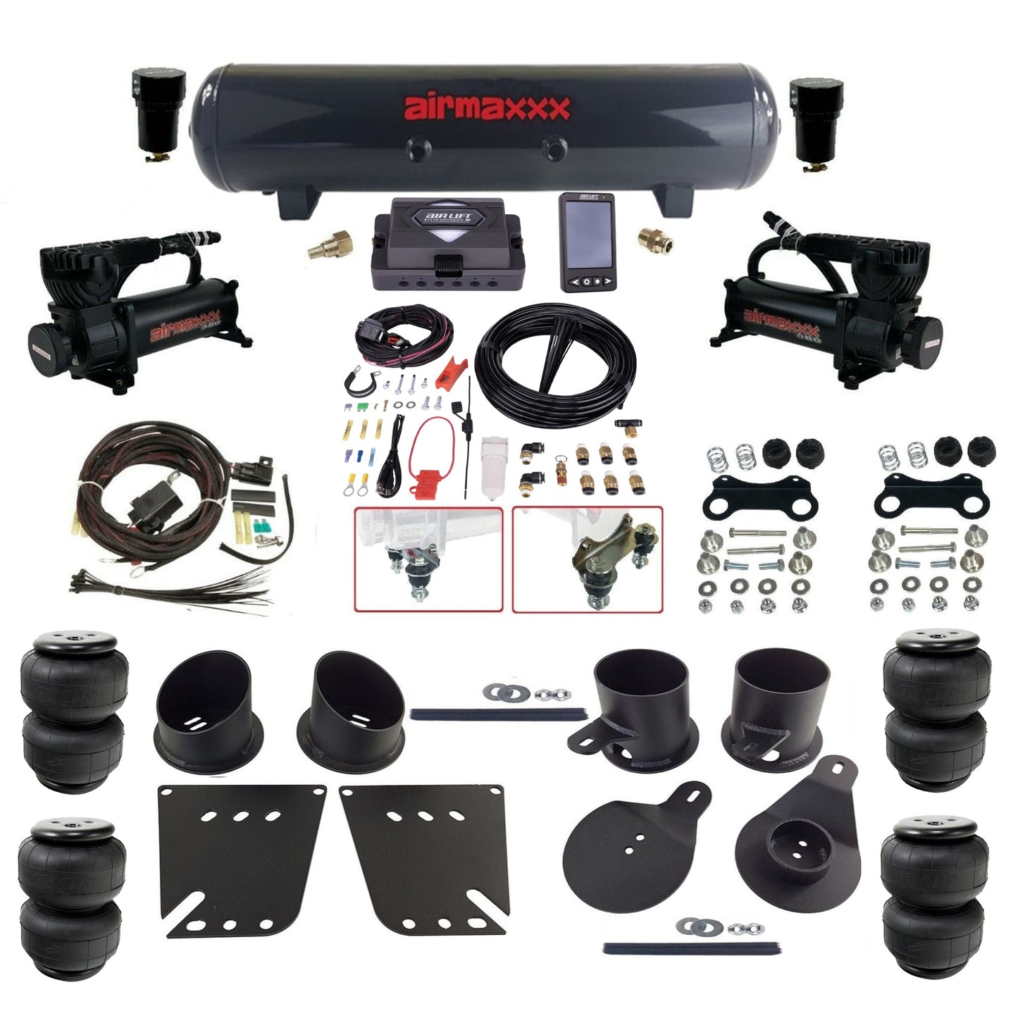 Air Lift Performance ALP4 27485 & airmaxxx Air Ride Kit Fits 1958–64 Impala