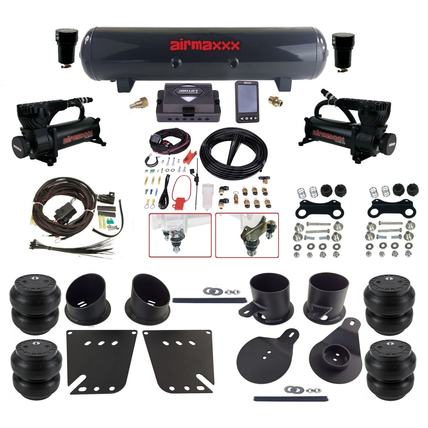 Air Lift Performance ALP4 27485 & airmaxxx Air Ride Kit Fits 1958–64 Impala