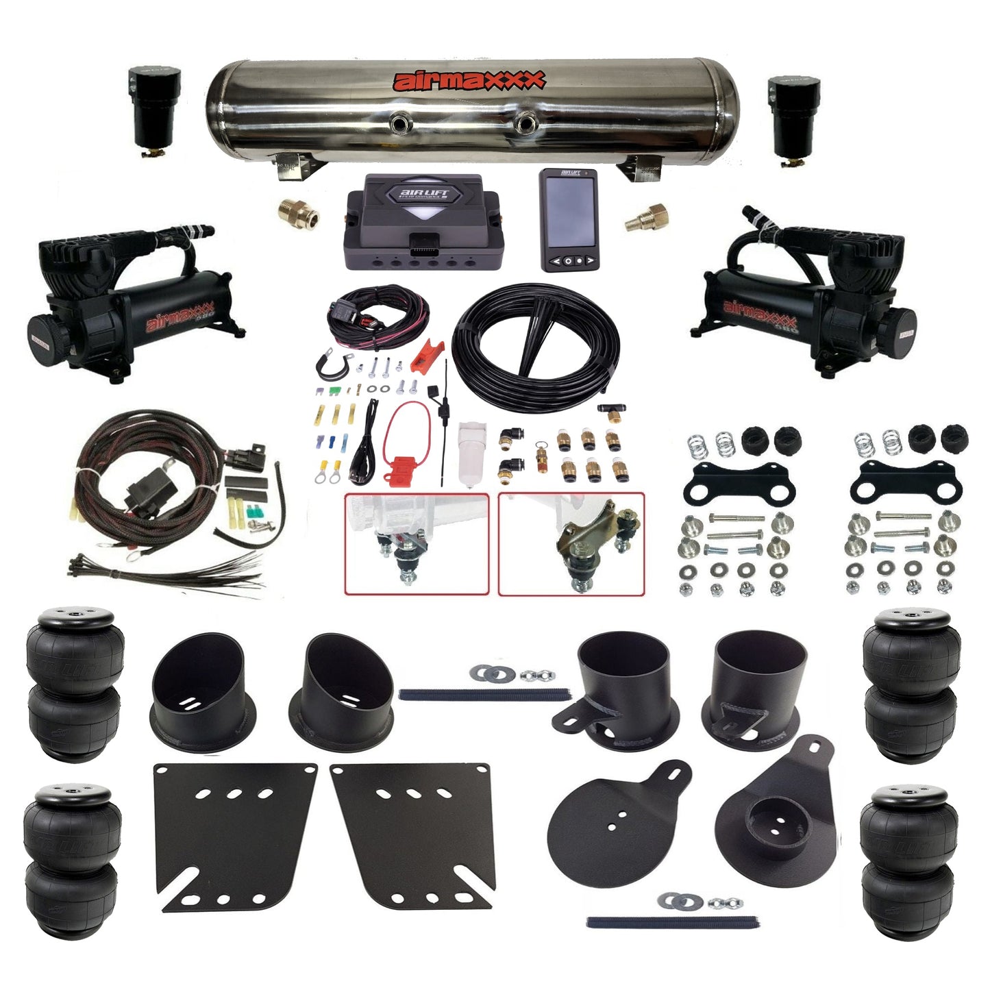 Air Lift Performance ALP4 27485 & airmaxxx Air Ride Kit Fits 1958–64 Impala
