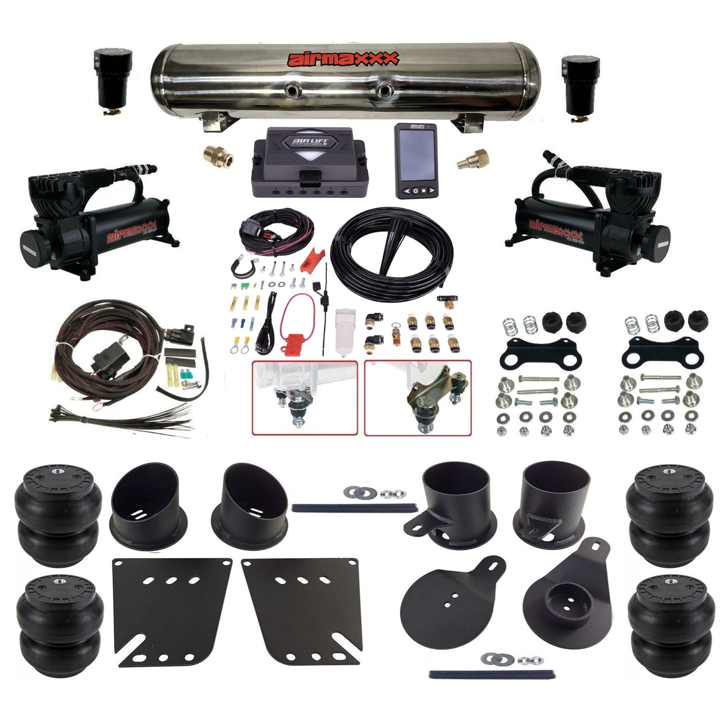 Air Lift Performance ALP4 27485 & airmaxxx Air Ride Kit Fits 1958–64 Impala