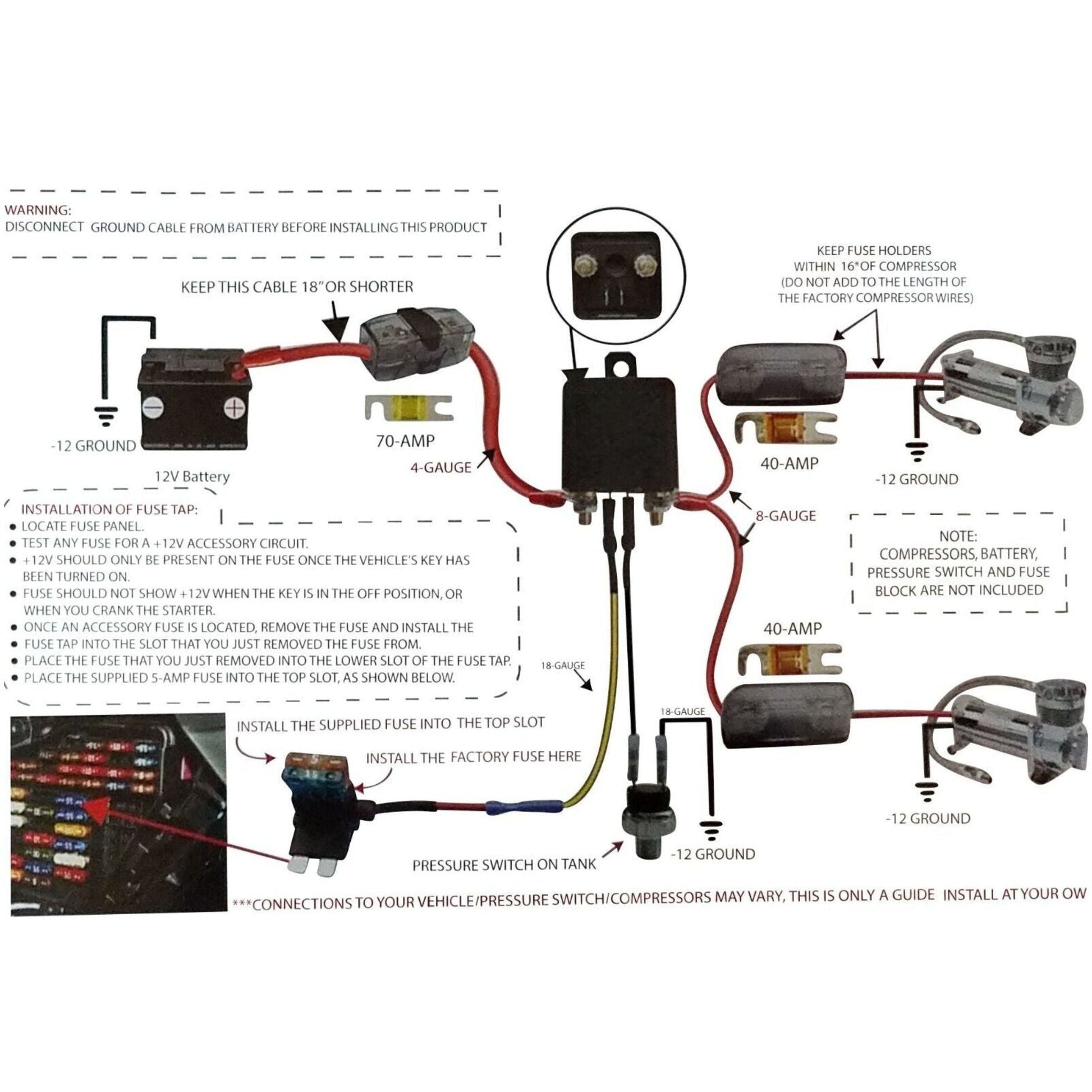 air ride dual air compressor installation guide