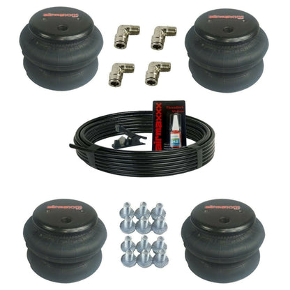 airmaxxx 2600 air ride suspension bags w/fittings & parts