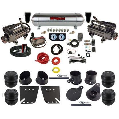 airmaxxx 3/8 Manifold Bags X-Series Compressors aluminum tank slam bags Air Ride Suspension Kit Fits 1958-64 Impala KIMP58-XB2-57ARW-X4X7-WK-HFSS7