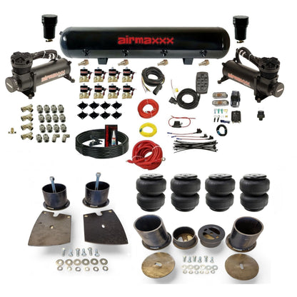 airmaxxx 480 black air compressors steel air tank Air Lift air bags & brackets fits 1961-64 Buick KBUI61-480B2-838-59S-7BK-WK-HFD25