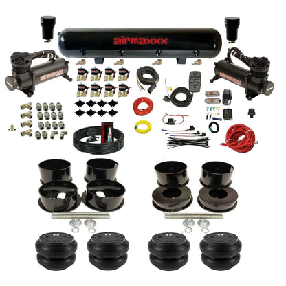 airmaxxx 480 black air compressors steel air tank Slam bags brackets installation kit KBBDY-480B2-838-59S-7BK-WK-HFSS7