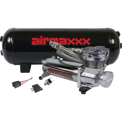 airmaxxx 480 chrome air compressor with 3 gallon steel air tank