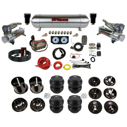 airmaxxx 480 chrome compressor aluminum tank Slam bags and brackets KCAD65-480C2-57ARW-X4X7-WK-HFSS7