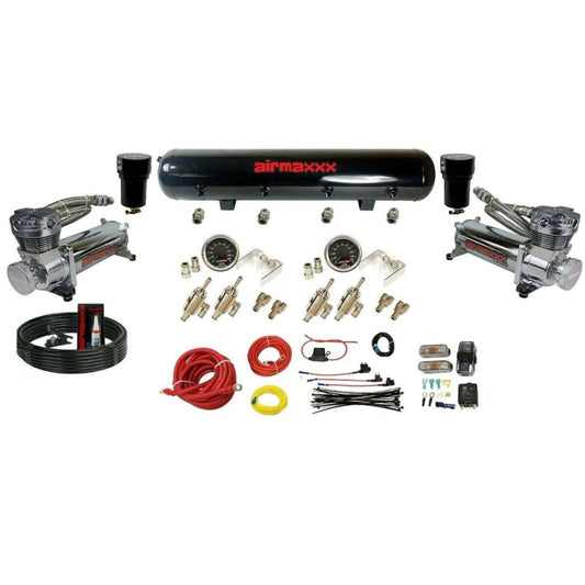 airmaxxx 480 chrome compressors steel tank with switches and install kit