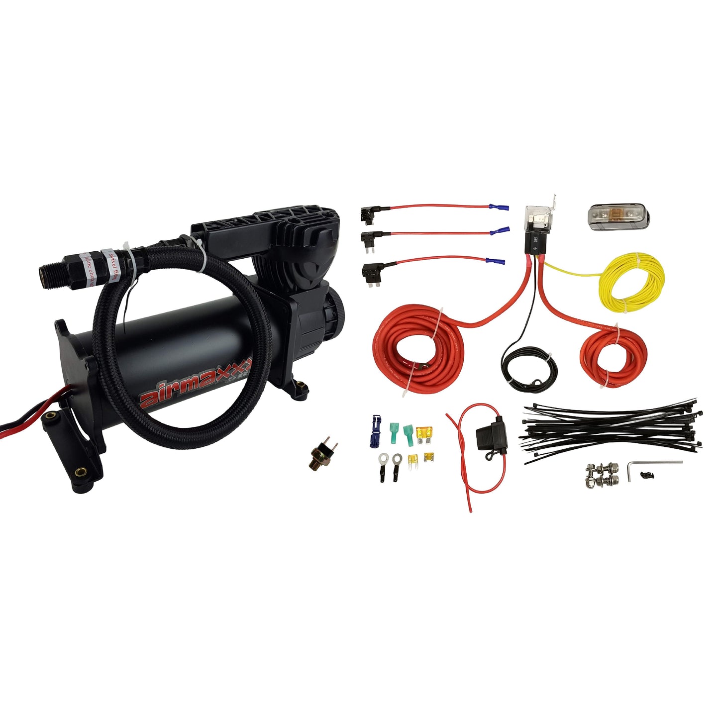 airmaxxx 580 Black Air Compressor 200 PSI for Air Ride Suspension