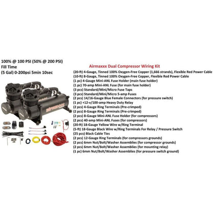 airmaxxx 580 black airmaxxx X-series compressors w/wiring install kit
